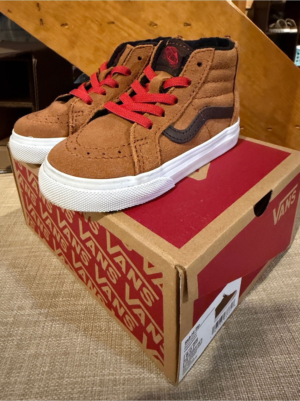 Vans Sk8 Hi Zip Toddler 8